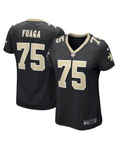 Taliese Fuaga 75 New Orleans Saints Women’s Game Jersey – Black