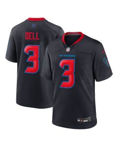 Tank Dell 3 Houston Texans 2nd Alternate Game Men Jersey – Navy