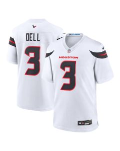 Tank Dell 3 Houston Texans Game Men Jersey – White