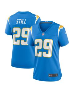 Tarheeb Still 29 Los Angeles Chargers Women’s Game Jersey – Powder Blue