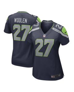 Tariq Woolen Seattle 27 Seahawks Women Game Jersey – College Navy