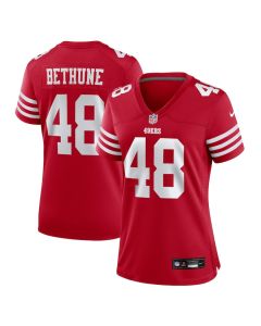 Tatum Bethune 48 San Francisco 49ers Women’s Game Jersey – Scarlet