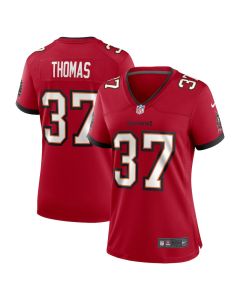 Tavierre Thomas 37 Tampa Bay Buccaneers Women’s Game Jersey – Red