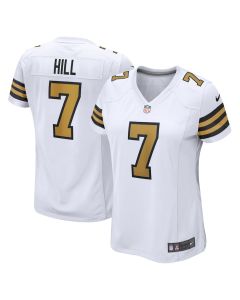 Taysom Hill 7 New Orleans Saints Women Alternate Game Jersey – White
