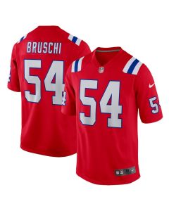 Tedy Bruschi 54 New England Patriots Men Retired Alternate Game Jersey – Red
