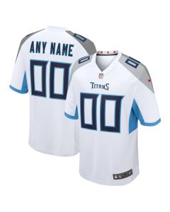 Tennessee Titans Men Custom Game Jersey – White