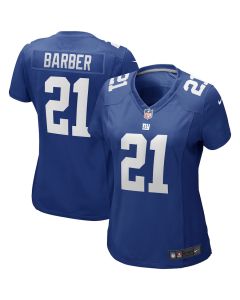 Tiki Barber 21 New York Giants Women Game Retired Jersey – Royal