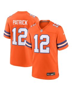 Tim Patrick 12 Denver Broncos Mile High Collection 1977 Throwback Player Game Men Jersey – Orange
