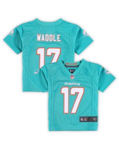 Toddler Miami Dolphins Jaylen Waddle Aqua Game Jersey