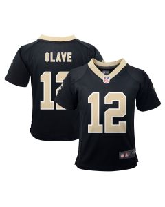Toddler New Orleans Saints Chris Olave Black Game Jersey