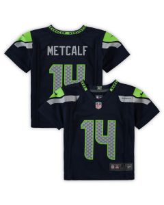 Toddler Seattle Seahawks DK Metcalf Navy Game Jersey
