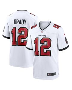 Tom Brady 12 Tampa Bay Buccaneers Men Game Jersey – White