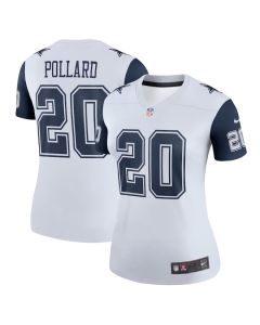 Tony Pollard 20 Dallas Cowboys Women Alternate Legend Jersey – White