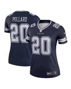 Tony Pollard 20 Dallas Cowboys Women Legend Jersey – Navy