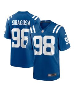 Tony Siragusa 98 Indianapolis Colts Game Retired Player Men Jersey – Royal