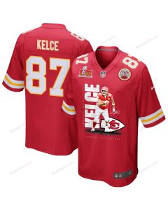 Travis Kelce 87 Kansas City Chiefs The Kansas City Stallion Game Men Jersey – Red