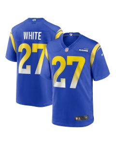 Tre’Davious White 27 Los Angeles Rams Team Game Men Jersey – Royal