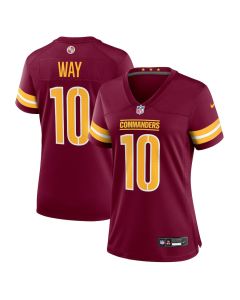 Tress Way 10 Washington Commanders Women’s Game Jersey – Burgundy