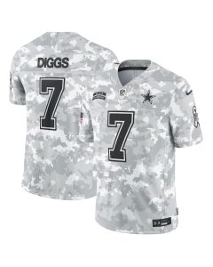 Trevon Diggs 7 Dallas Cowboys 2024 Salute to Service Limited Men Jersey – Arctic Camo