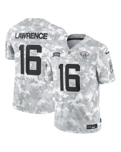 Trevor Lawrence 16 Jacksonville Jaguars 2024 Salute to Service Limited Men Jersey – Arctic Camo