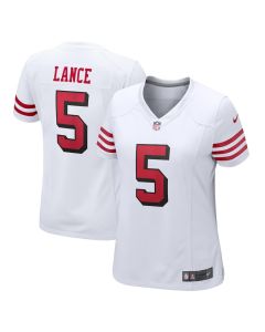 Trey Lance 5 San Francisco 49ers Women Jersey – White