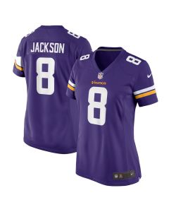Trishton Jackson 8 Minnesota Vikings Women’s Game Jersey – Purple