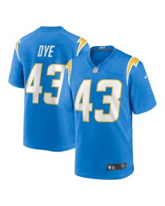 Troy Dye 43 Los Angeles Chargers Team Game Men Jersey – Powder Blue