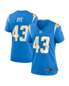 Troy Dye 43 Los Angeles Chargers Women’s Game Jersey – Powder Blue