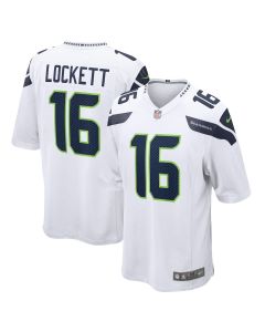 Tyler Lockett 16 Seattle Seahawks Men Game Jersey – White