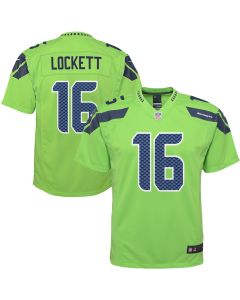 Tyler Lockett 16 Seattle Seahawks YOUTH Game Jersey – Neon Green