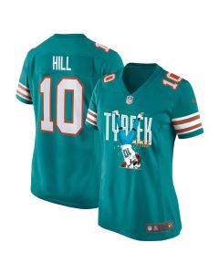 Tyreek Hill 10 Miami Dolphins Celebrating Women Alternate Game Jersey – Aqua