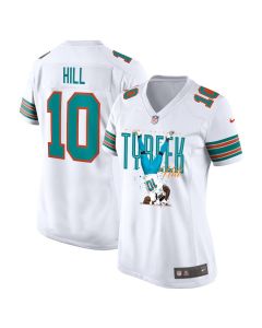 Tyreek Hill 10 Miami Dolphins Celebrating Women Alternate Game Jersey – White
