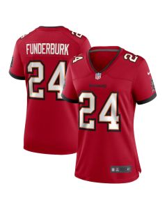 Tyrek Funderburk 24 Tampa Bay Buccaneers Women’s Game Jersey – Red