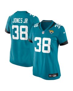 Velus Jones Jr. 38 Jacksonville Jaguars Women’s Game Jersey – Teal
