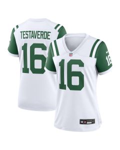 Vinny Testaverde 16 New York Jets Women’s Classic Alternate Retired Player Game Jersey – White