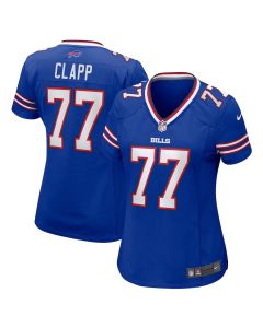 Will Clapp 77 Buffalo Bills Women’s Game Jersey – Royal