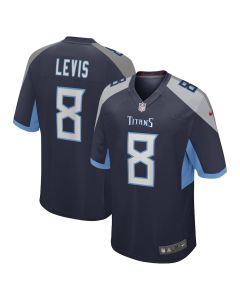 Will Levis 8 Tennessee Titans Game Men Jersey – Navy