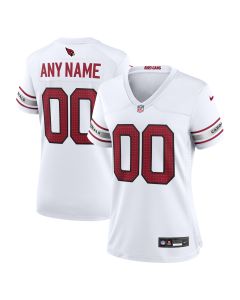 Women’s Arizona Cardinals White Custom Game Jersey