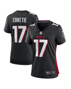 Women’s Atlanta Falcons Arnold Ebiketie Black Team Game Jersey