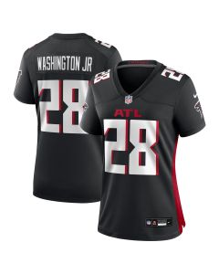 Women’s Atlanta Falcons Carlos Washington Jr. Black Team Game Jersey