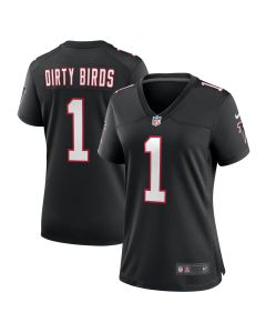 Women’s Atlanta Falcons Dirty Birds Black Throwback Game Jersey