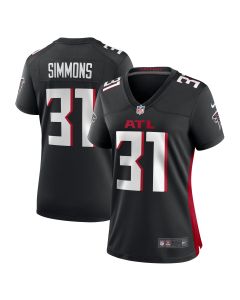 Women’s Atlanta Falcons Justin Simmons Black Game Jersey