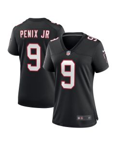 Women’s Atlanta Falcons Michael Penix Jr. Black Throwback Game Jersey