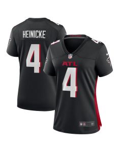 Women’s Atlanta Falcons Taylor Heinicke Black Game Player Jersey