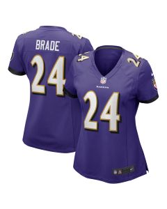 Women’s Baltimore Ravens Beau Brade Purple Game Jersey