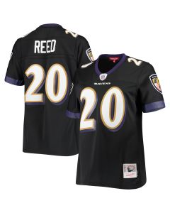 Women’s Baltimore Ravens Ed Reed Mitchell & Ness Black Legacy Team Jersey