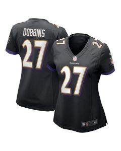 Women’s Baltimore Ravens J.K. Dobbins Black Game Jersey
