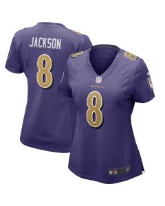 Women’s Baltimore Ravens Lamar Jackson Purple Alternate Game Player Jersey