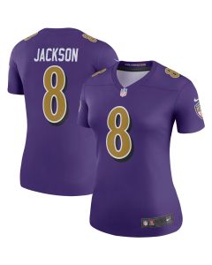 Women’s Baltimore Ravens Lamar Jackson Purple Alternate Legend Player Performance Top