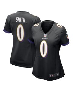 Women’s Baltimore Ravens Roquan Smith Black Team Game Jersey